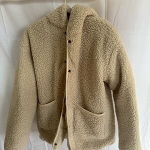 Cream Teddy Reversible Jacket